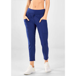 Fabletics Maj Pant II Women's Medium Blue NWT Athletic Jogger Stretch Workout